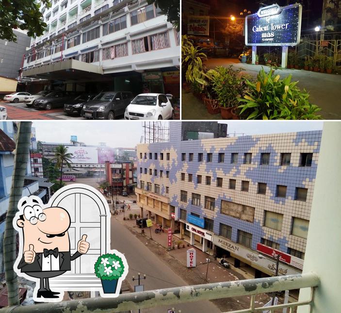 Check out how alhind Calicut Tower looks outside