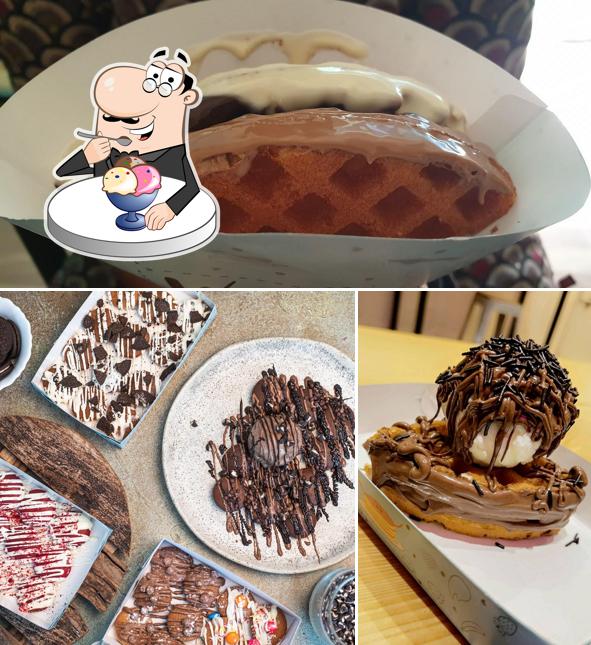 That Waffle Place! offers a selection of desserts