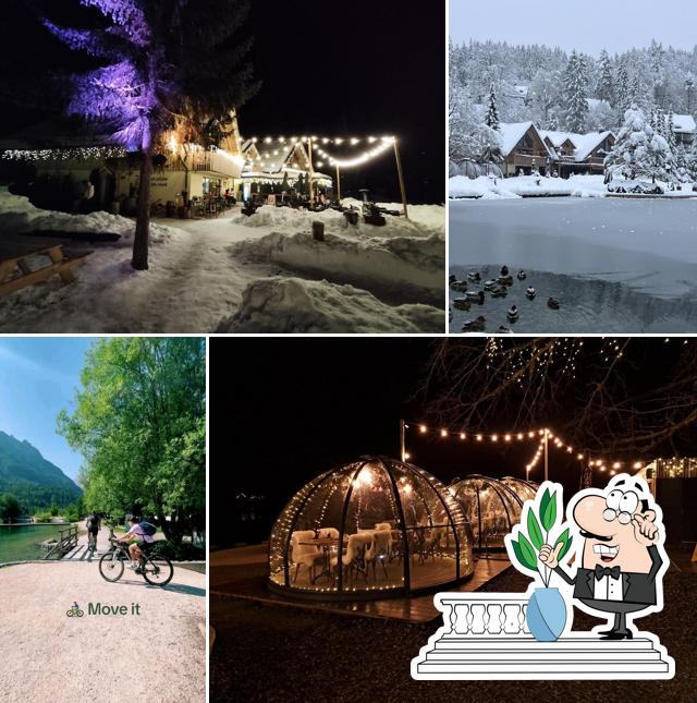 Goditi la vista dagli esterni di Gostilna Jasna - jedi treh dežel