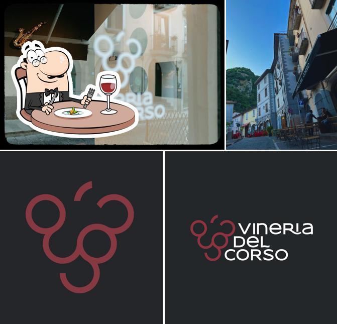 La cibo e esterno del ristorante