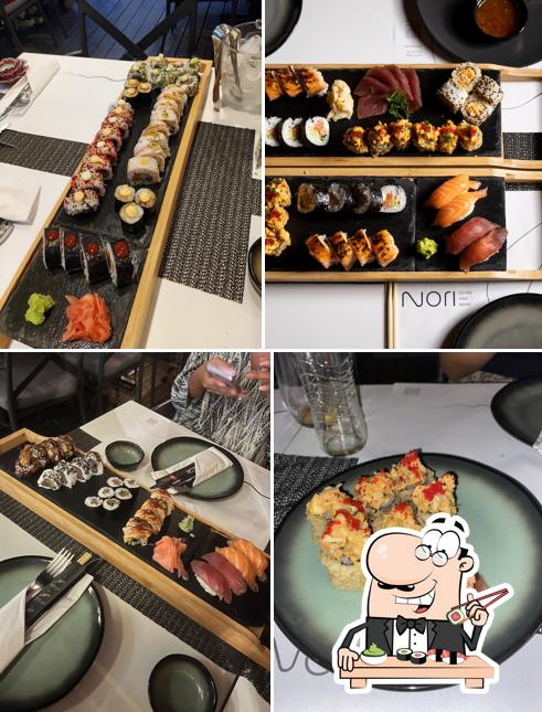 Scegli le diverse opzioni di sushi