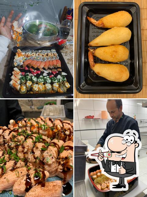 Prove diversas opções de sushi