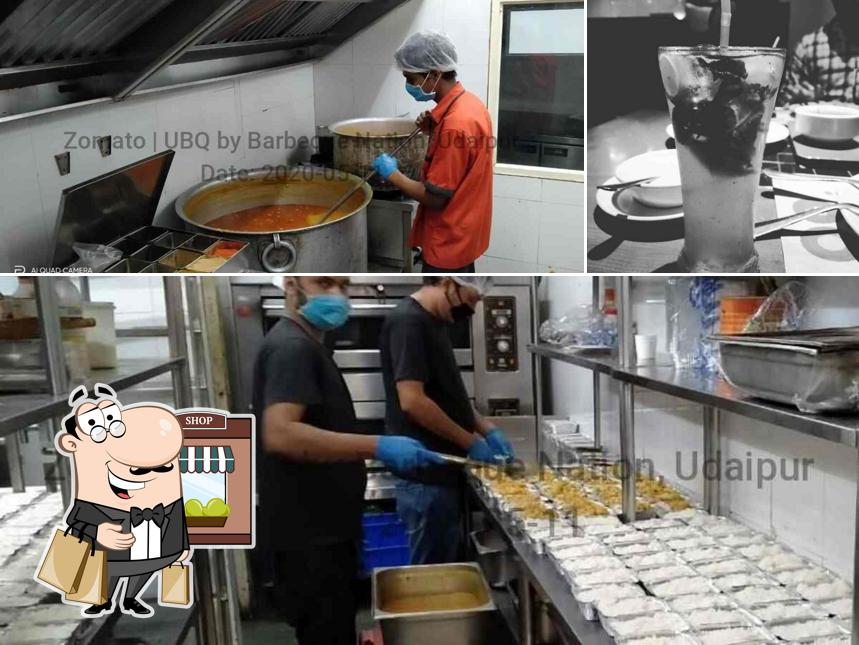 The restaurant's exterior and drink