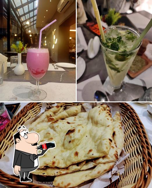 This is the picture depicting drink and food at Arsalan Restaurant & Caterer