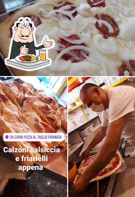 Platti al Da Curra Pizza al Taglio farinata