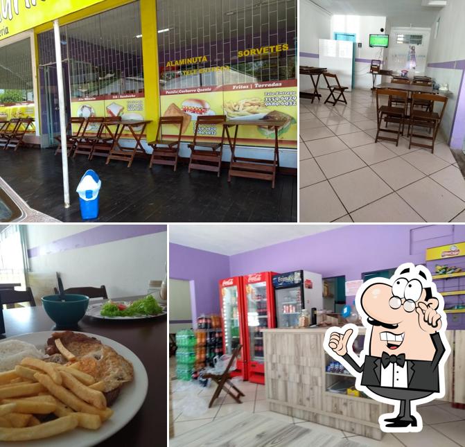 O interior do Lancheria Turma da Laurinha