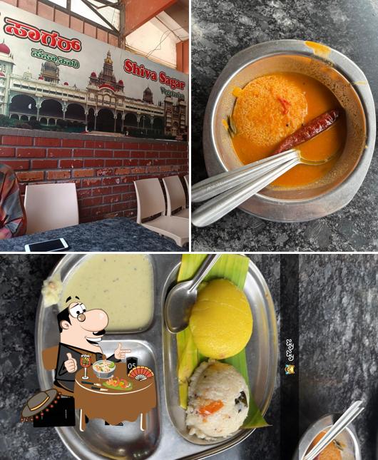 The image of food and interior at Hotel Shivasagar