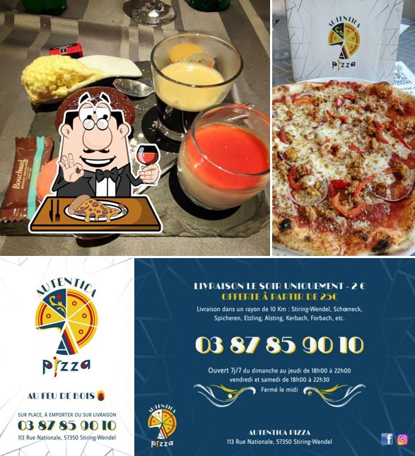 A AUTENTICA PIZZA, vous pouvez commander des pizzas