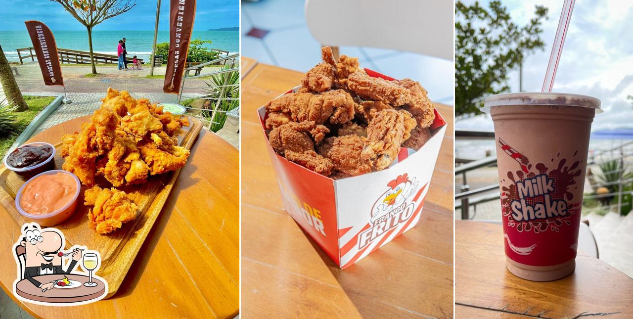 Comida em Brothers BFC Itapema Burger Frango Frito no Pote e Açaí
