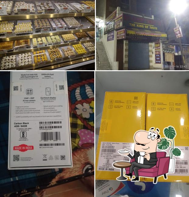 The interior of Bikaner Sweets & Namkeen