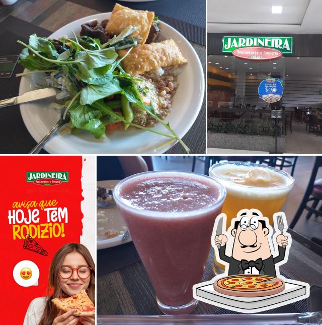 Escolha pizza no Jardineira Restaurante & Forneria