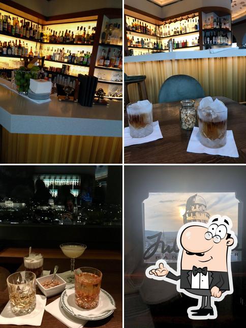 Gli interni di Jules Verne Panoramabar