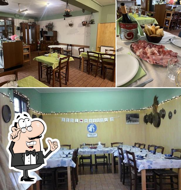 Gli interni di Trattoria Secondo Baracchino