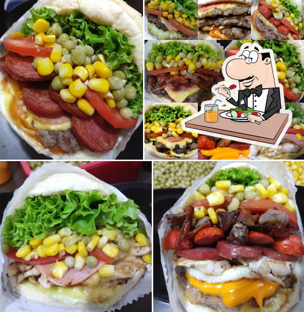 Comida em Top X lanches