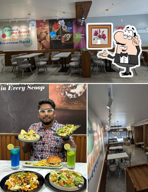 The interior of AMUL ICE CREAM PARLOUR PRODDATUR
