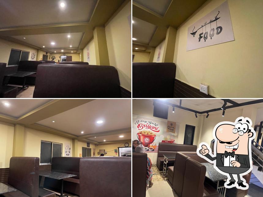 The interior of Ambur Biryani