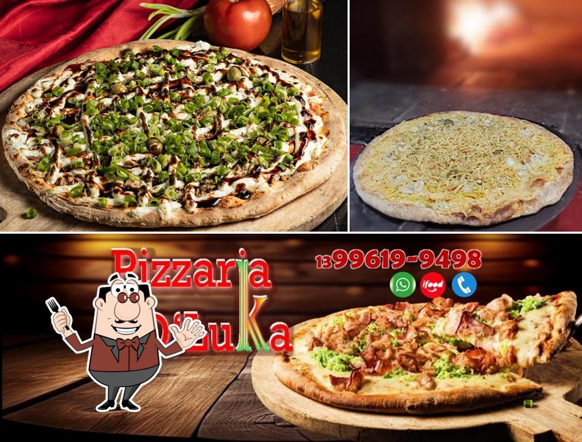 Comida em Pizzaria D’Luka