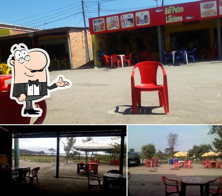 O interior do Bar do peixe do luciano