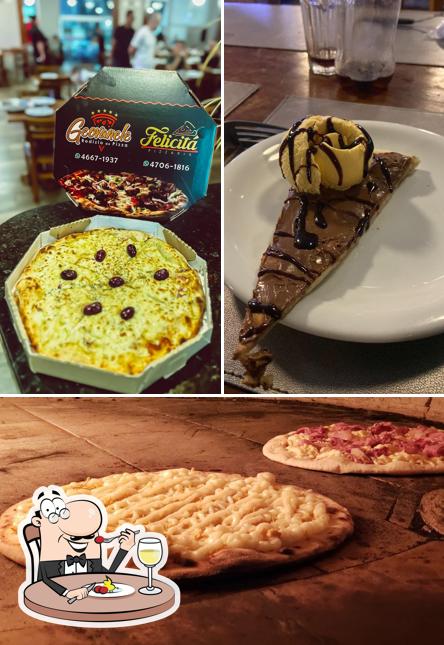Comida em Pizzaria Geovanele