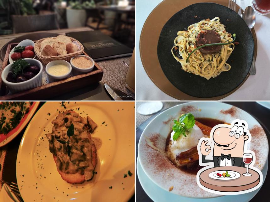 Platos en Villa Tevere