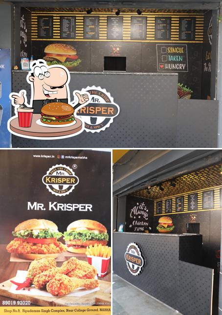 Get a burger at Mr. Krisper - Best Veg Fast Food Restaurant in Nabha, Non Vegetarian Fast Food Restaurant in Nabha