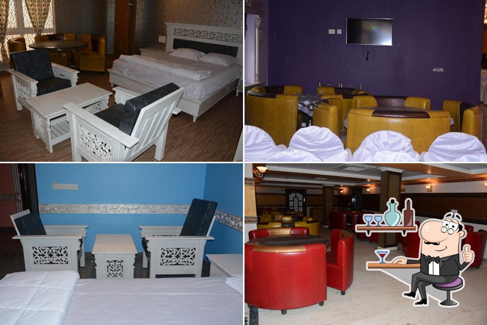 Take a seat at one of the tables at Hotel Sri Radhai Residency