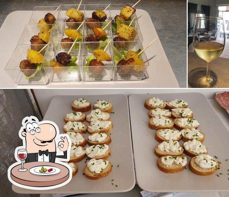 La cibo e vino del ristorante