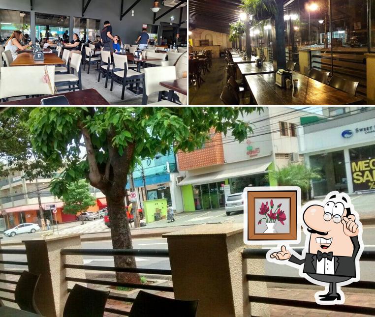 O interior do Restaurante O Casarão