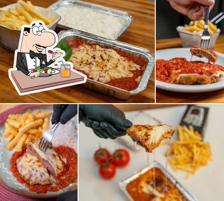 Platos en Parmegiane-se - Jardim Imperial - Delivery em Cuiabá, Parmegiana de Filé Mingon, Frango, Alcatra e Beringela