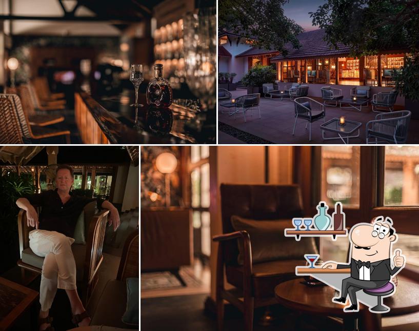 The interior of Courtyard Bar at Alila Diwa Goa