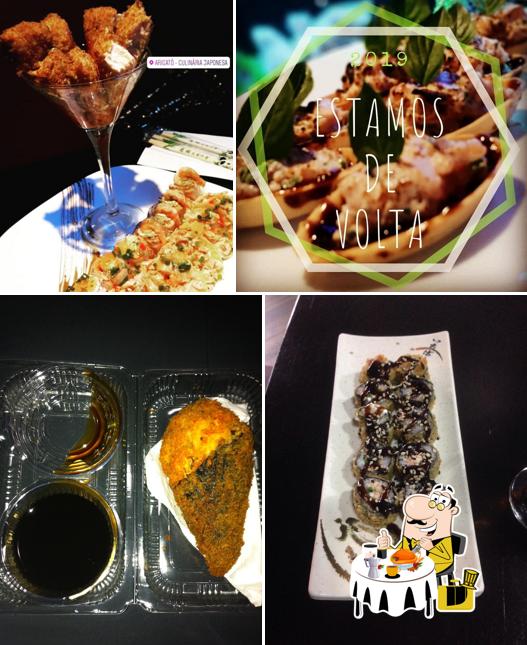 Comida em Arigato Japanese Cuisine