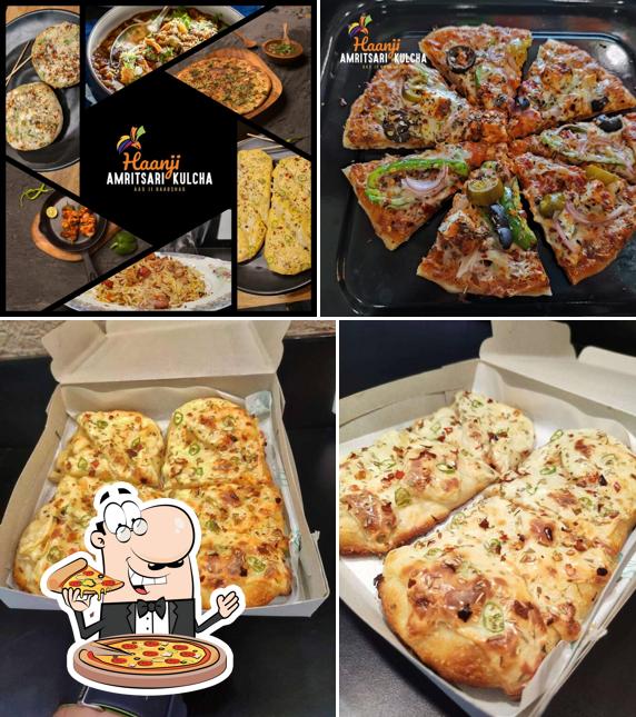 At Haanji Amritsari Kulchas, you can get pizza