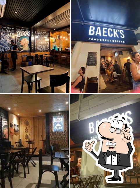 O interior do Baeck's GastroBar