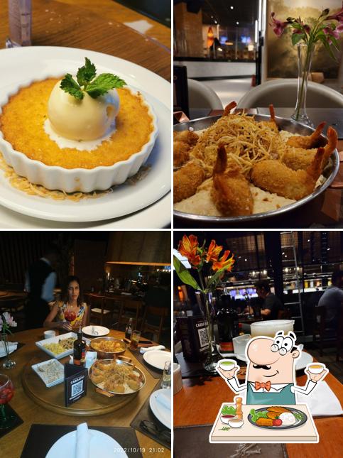 Creme brulée em Coco Bambu Londrina: Restaurante, Peixe, Camarão, Carnes, Lagosta, Salada, PR