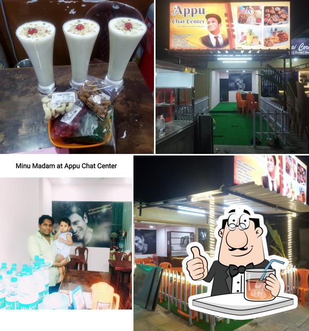 The restaurant's drink and interior