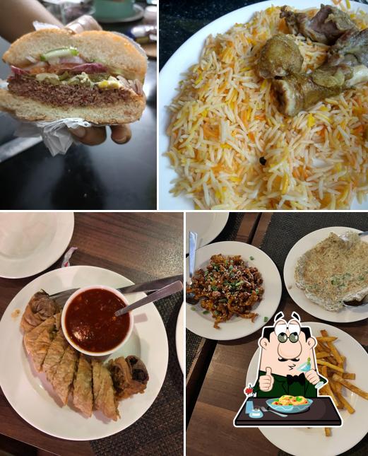 Food at Sizzler restaurant