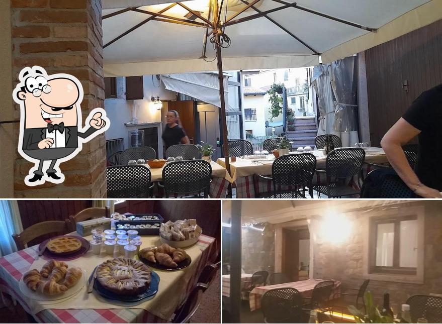 Gli interni di Trattoria da Toi