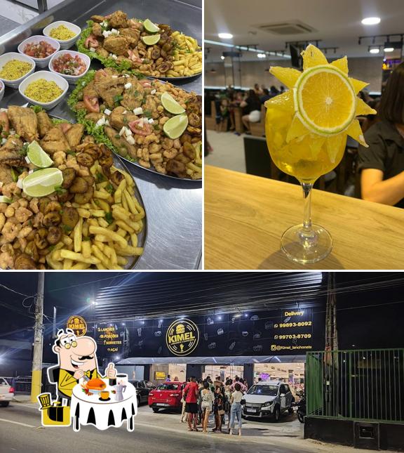 A foto a Kimel Lanchonete e Sorveteria’s comida e exterior