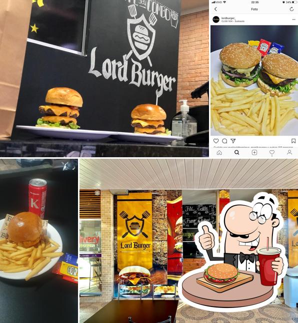 Delicie-se com um hambúrguer no Lord Burger
