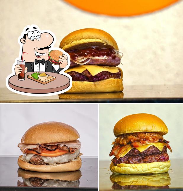 Peça um hambúrguer no The Planet Burger