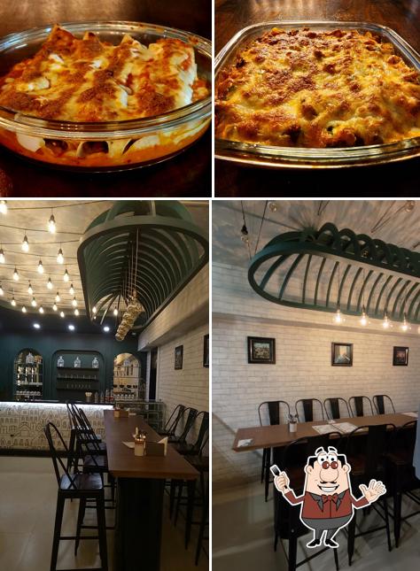 Among different things one can find food and interior at Cafe Rico