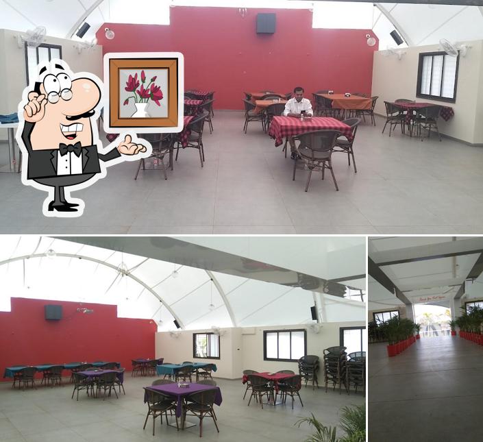 The interior of Hotel Nisarg हॉटेल निसर्ग