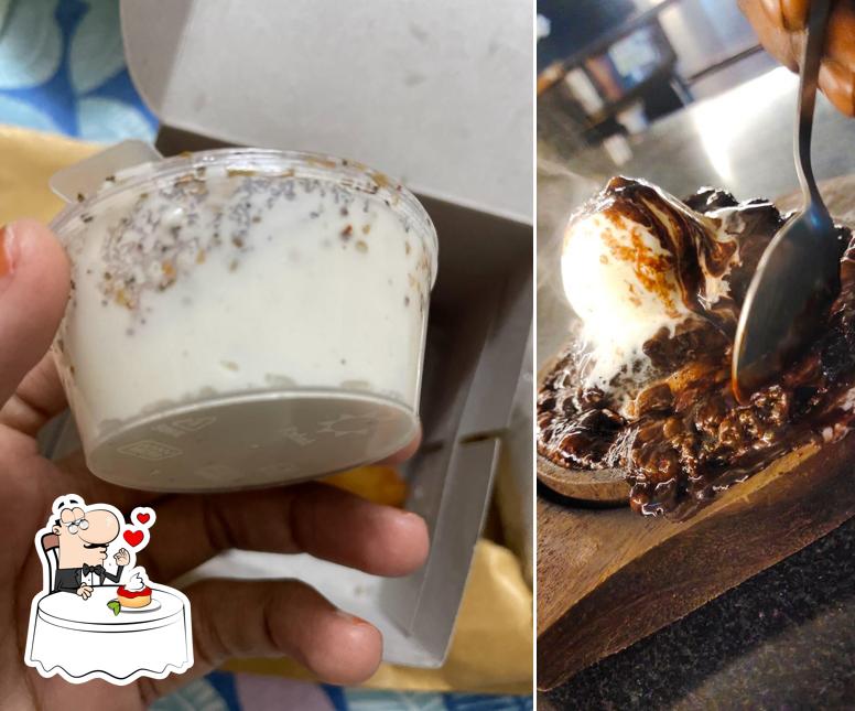 My chef serves a variety of sweet dishes