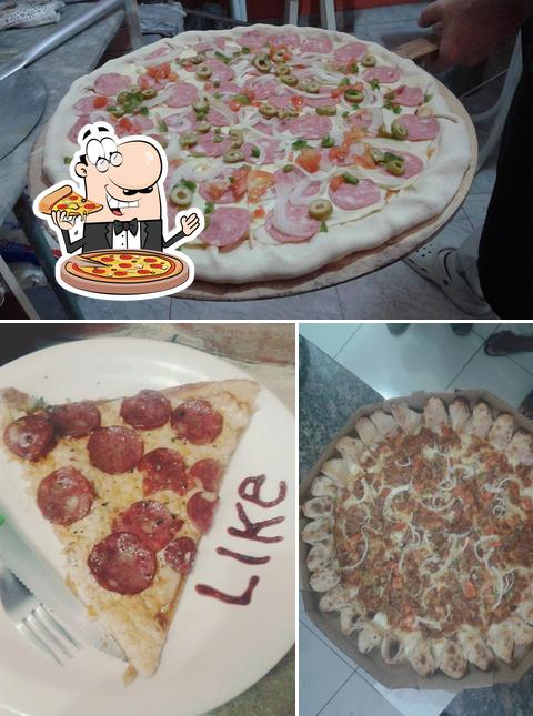 Escolha diversos tipos de pizza