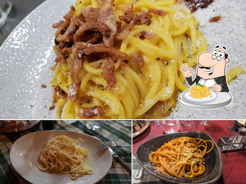 Spaghetti alla carbonara al Da Meo Patacca