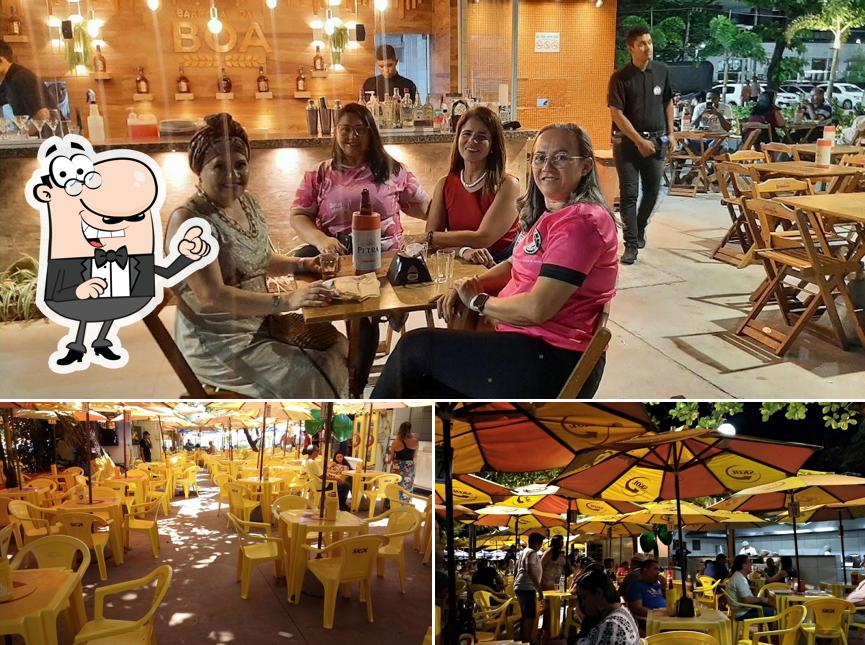 O interior do Barraca da Boa