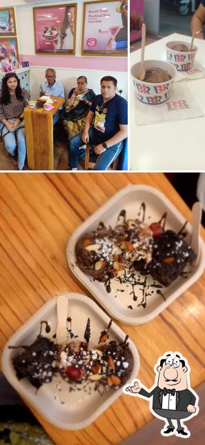 The interior of Baskin Robbins