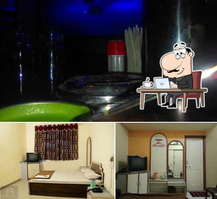 The interior of Hotel Amrapali