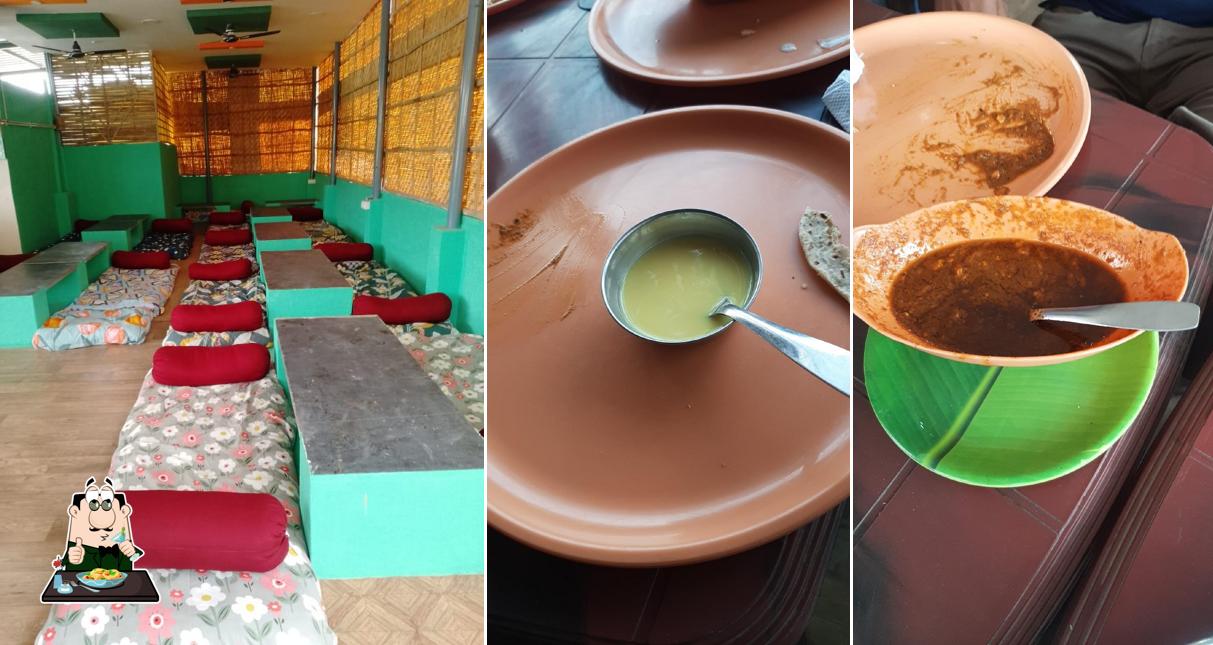 Food at Hampi's Banana Leaf Restaurant