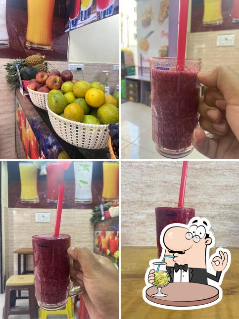 The restaurant's drink and food